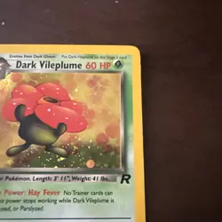 Pokemon TCG Dark Vileplume 1st Edition Holo Rare Card 13/82 - LP - Image 4