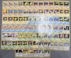 VINTAGE Pokemon 85 Card Lot - Gym Heroes Common/Uncommon/Rare Pokemon - Image 1