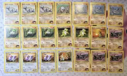 VINTAGE Pokemon 85 Card Lot - Gym Heroes Common/Uncommon/Rare Pokemon - Image 2