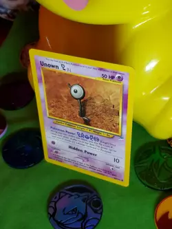 Original Unown (L) 86/105 From 2000 Neo Destiny , Set MINT Pokemon Card (#_#) - Image 3