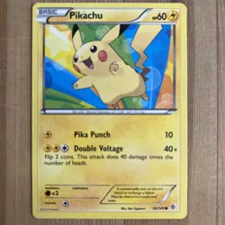 Pokemon TCG Pikachu 50/149 Common BW Boundaries Crossed LP - Image 1