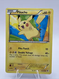 Pikachu 50/149 Boundaries Crossed Regular 2012 LP Pokemon Card Vintage Rare - Image 1