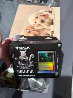 Magic The Gathering Final Fantasy XIV Commander Deck Scions & Spellcraft damaged - Image 1