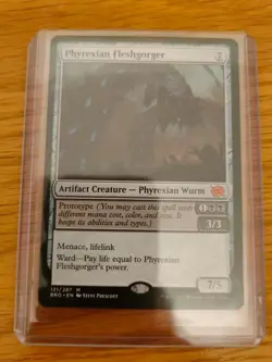 MTG Phyrexian Fleshgorger The Brothers' War 121 M/NM Free UK P&P - Image 1