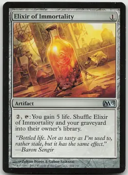 Elixir of Immortality Uncommon Magic 2013 (M13) LP MTG - Image 1