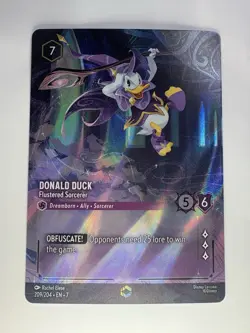 Near Mint Lorcana Donald Duck - Flustered Sorcerer - 209/204 - Enchanted - Holof - Image 1