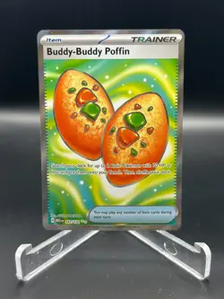 2025 Pokemon TCG Mega Evolution 167/132 Buddy-Buddy Poffin UR Ultra Rare - Image 1