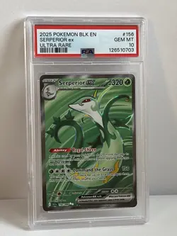 PSA 10💫 | 2025 Pokemon TCG | Black Bolt | Serperior ex 156/086 | Ultra Rare - Image 2