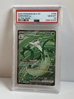 PSA 10💫 | 2025 Pokemon TCG | Black Bolt | Serperior ex 156/086 | Ultra Rare - Image 3