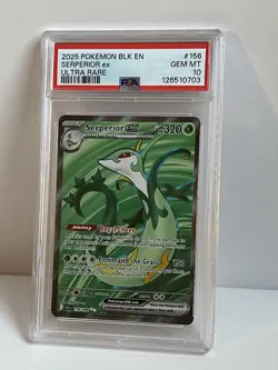PSA 10💫 | 2025 Pokemon TCG | Black Bolt | Serperior ex 156/086 | Ultra Rare - Image 4