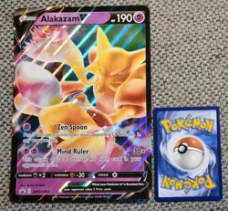 ALAKAZAM V 2021 Pokemon Sword & Shield Black Star Promos JUMBO #SWSH083 NM-MINT - Image 1