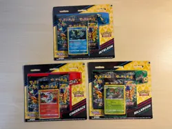 Pokemon TCG 3 Pack Booster - Crown Zenith Inteleon Cinderace Rillaboom Set Of 3 - Image 1