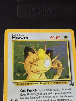 Pokemon TCG Meowth 10/53 Wotc GB Stamped Promo Holo with Swirl MP/HP - Image 4