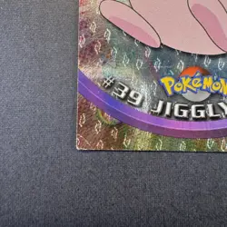 Pokemon Topps Series 1 Black Logo Holo #39 Jigglypuff MP/LP - Image 5
