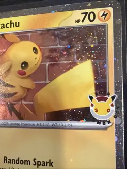Pokemon TCG Pikachu 051/162 Stamped 2026 Pokemon Day 30 Promo Cosmos NM - Image 5