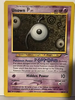 Unown [P] 58/105 Neo Destiny NM Pokemon Fast Shipping - Image 1