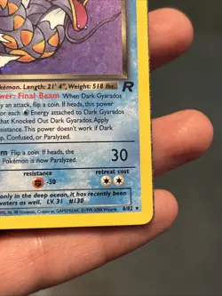 Pokemon TCG Dark Gyarados 8/82 1st Edition Holo Team Rocket Rare-DMG(WaterU) - Image 4