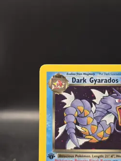 Pokemon TCG Dark Gyarados 8/82 Team Rocket 1st Edition Holo Rare LP+ - Image 2
