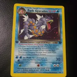 Pokemon TCG Dark Gyarados 8/82 Team Rocket 1st Edition Holo Rare LP+ - Image 1