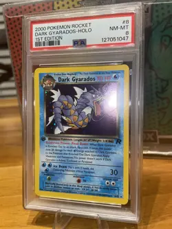 Dark Gyarados 1st Edition #8/82 - PSA 8 NM-MT - Pokemon Team Rocket Holo Rare - Image 3