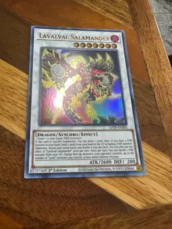 Lavalval Salamander GFTP-EN003 1st Edition Ultra Rare LP + BONUS - Image 1