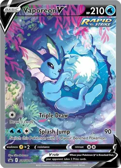 Vaporeon V - SWSH181 - Sword & Shield Promo - NM Ultra Rare Pokemon Card - Image 1
