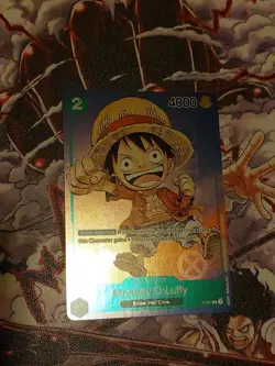 Monkey D. Luffy P-037 One Piece Promo Card TCG 1st Anniversary Stamped Foil NM - Image 2