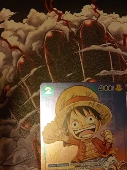 Monkey D. Luffy P-037 One Piece Promo Card TCG 1st Anniversary Stamped Foil NM - Image 3