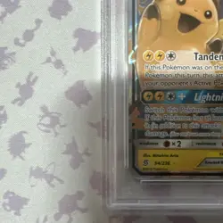 PSA 9 Raichu & Alolan Raichu GX 54/236 Sm-Unified Minds Holo - Image 5