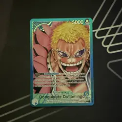 ONE PIECE Donquixote Doflamingo Alt Art Leader OP01-060 Romance Dawn NM ENGLISH - Image 1