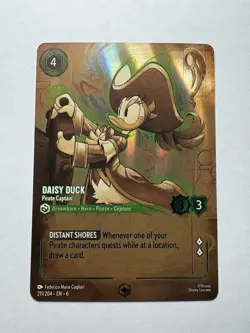 Daisy Duck Disney Lorcana TCG - EN - NM Enchanted - 211/204 Azurite Sea - Image 1