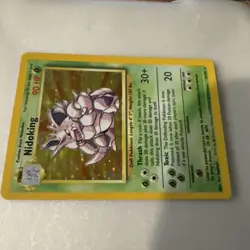 Pokemon TCG Nidoking Base Set Holo Unlimited Rare Card 11/102 Shadowless - Image 2