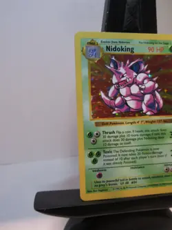 Pokemon TCG Nidoking Base Set Holo Unlimited Rare Card 11/102 Shadowless - Image 2