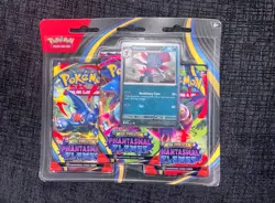 Pokemon TCG: Phantasmal Flames Triple Blister Pack Weaville - New & Sealed - Image 1
