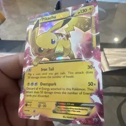 Pokemon TCG Pikachu EX XY84 Legendary Collection Promo Card Lp - Image 2