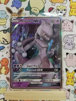 Pokemon Mewtwo GX TCG Holo Card 31/68 Symbol Battle Academy Stamped - Image 1
