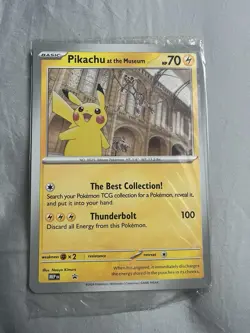 (Sealed) Pokemon TCG Pikachu At Museum Oversized Promo Card & Ecology Of Pokemon - Image 2