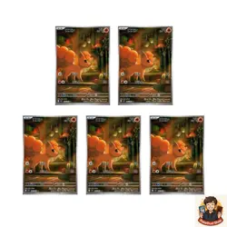 5 card Vulpix AR 067/063 M1L Mega Brave - Pokemon Card Japanese MEGA - Image 1