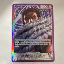 Charlotte Katakuri OP11-062 One Piece CCG Leader Holo Card - Image 1