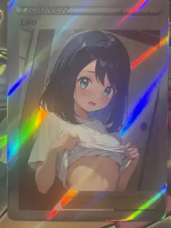 Pokemon Liko Anime Waifu Custom DIY Trainer Art Sexy Pokemon card - Image 2