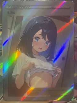 Pokemon Liko Anime Waifu Custom DIY Trainer Art Sexy Pokemon card - Image 3
