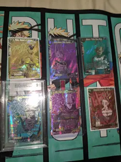 Dragon Ball Super Card Signed Spr Beerus, Frieza, Gohan, Hit, Vegeta, Trunks - Image 1