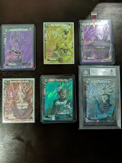 Dragon Ball Super Card Signed Spr Beerus, Frieza, Gohan, Hit, Vegeta, Trunks - Image 5
