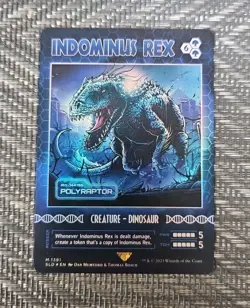 Indominus Rex Polyraptor Foil Near Mint English Secret Lair MTG Magic - Image 1
