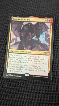 MTG Rakdos Joins Up Outlaws of Thunder Junction 0225 Regular Rare FOIL NM - Image 1