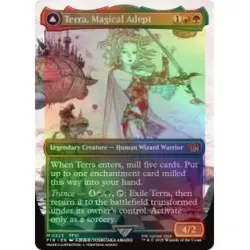 Foil Terra, Magical Adept (borderless) M/NM Magic MTG Final Fantasy - Image 1