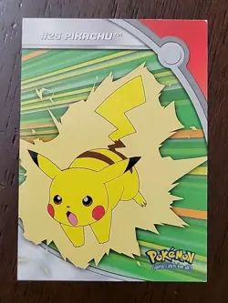MP! Pokemon Topps Series 2 Heroes & Villains TV Animation HV6 #25 PIKACHU - Image 1