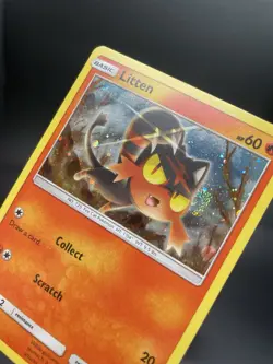 Litten SM08 Black Star PROMO Sun & Moon Holo Rare Pokemon TCG - Image 1