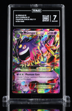 2014 POKEMON XY PHANTOM FORCES 35/119 M GENGAR EX TAG 7 NM - Image 1