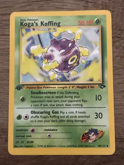 Pokemon TCG Koga's Koffing Gym Challenge 48/132 1st Ed Uncommon Basic 50 HP - Image 1